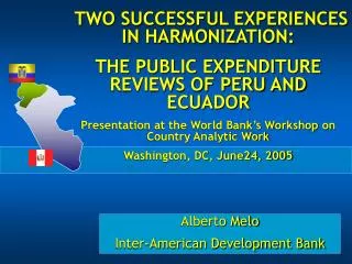 Alberto Melo Inter-American Development Bank