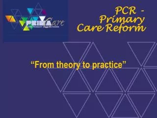 PCR - Primary Care Reform