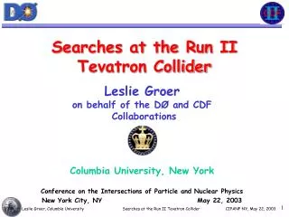 Searches at the Run II Tevatron Collider