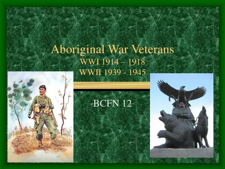 aboriginal war veterans wwi 1914 1918 wwii 1939 1945