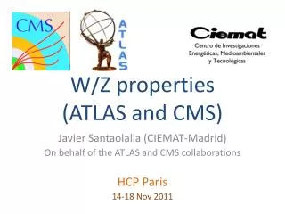 W/Z properties (ATLAS and CMS)