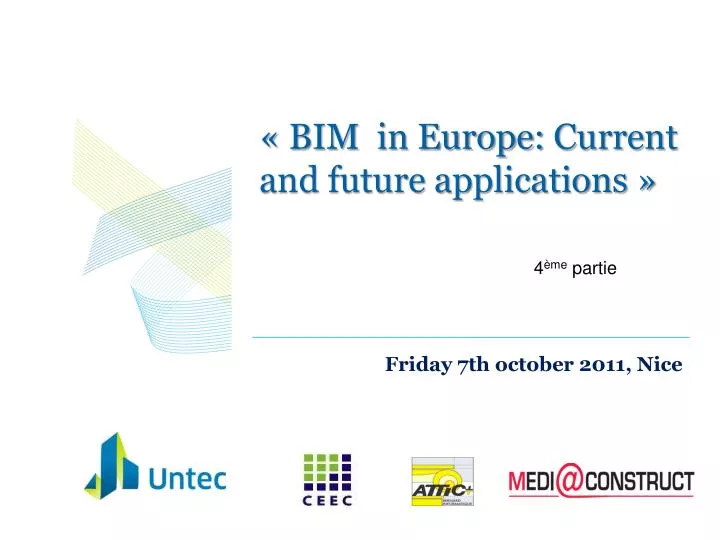bim in europe current and future applications