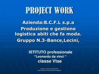project work