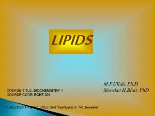 LIPIDS