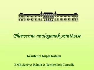 phenserine analogonok szint zise