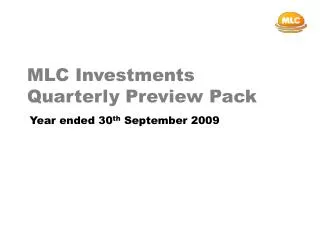 MLC Investments Quarterly Preview Pack