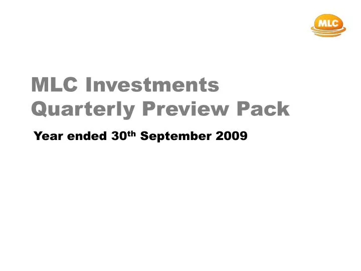 mlc investments quarterly preview pack