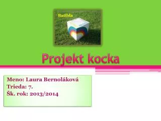 projekt kocka