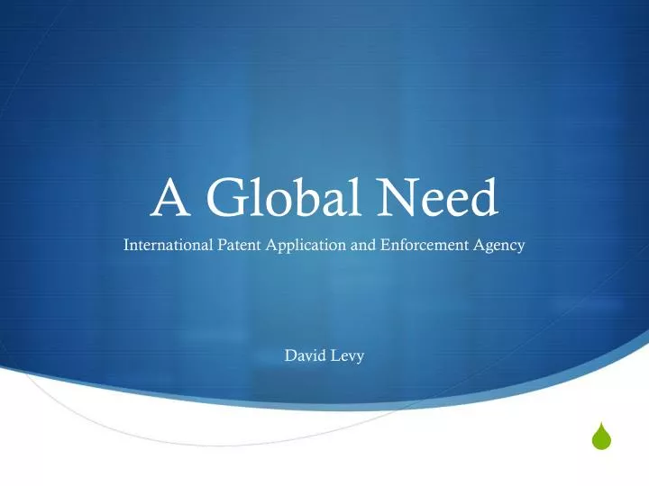 a global need