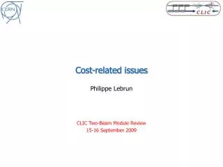 Cost-related issues