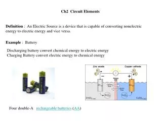 Ch2 Circuit Elements