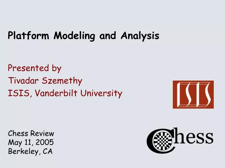 platform modeling and analysis