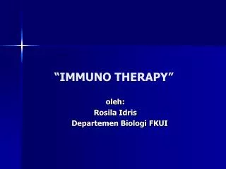 “IMMUNO THERAPY”