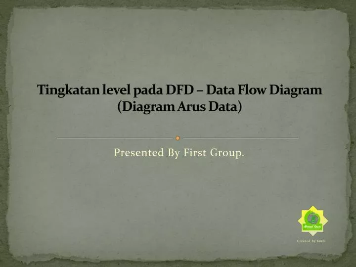 tingkatan level pada dfd data flow diagram diagram arus data