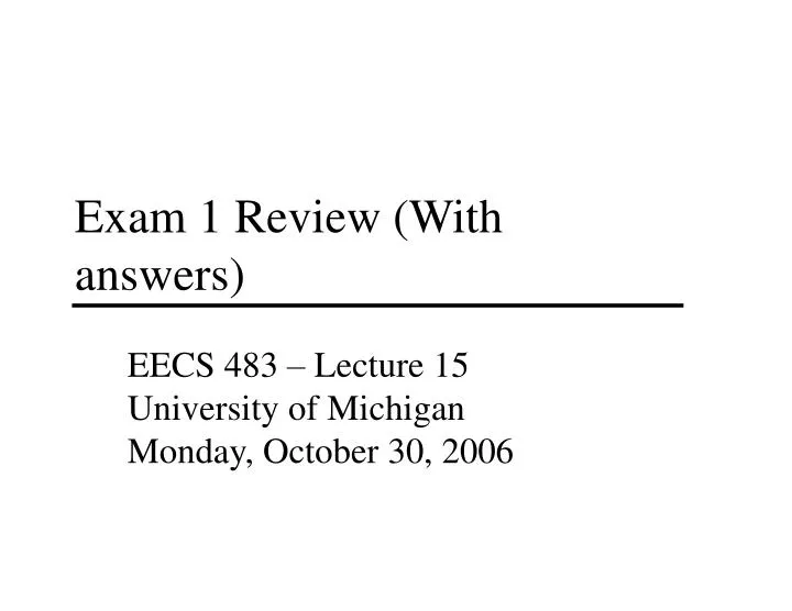 exam 1 review with answers