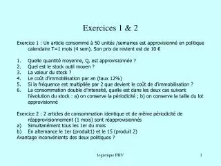 exercices 1 2
