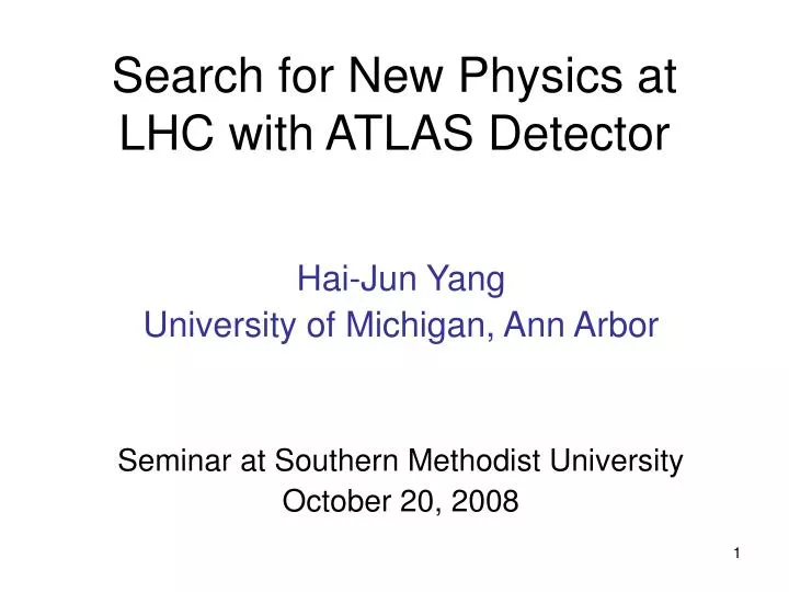 search for new physics at lhc with atlas detector