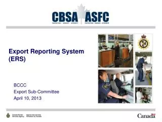 Export Reporting System (ERS)