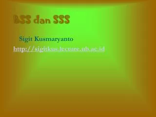 bss dan sss