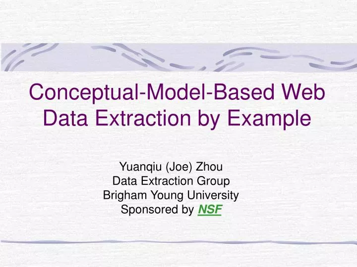 conceptual model based web data extraction by example