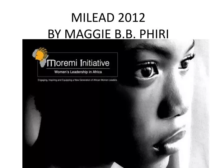 milead 2012 by maggie b b phiri