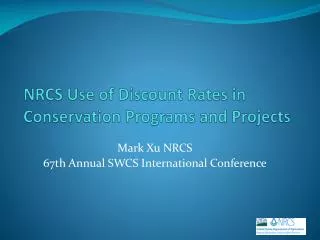 NRCS Use of Discount Rates in Conservation Programs and Projects