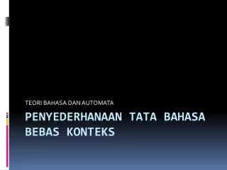 teori bahasa dan automata