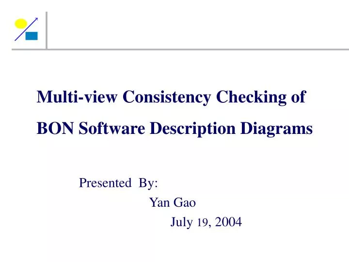 multi view consistency checking of bon software description diagrams