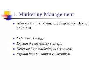 1. Marketing Management