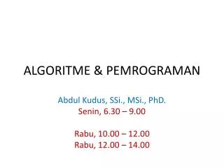 algoritme pemrograman