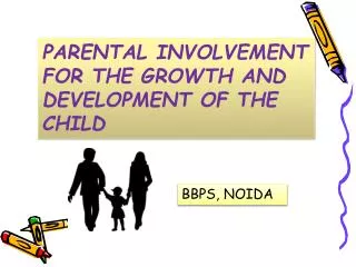 PARENTAL INVOLVEMENT FOR THE GROWTH AND DEVELOPMENT OF THE CHILD