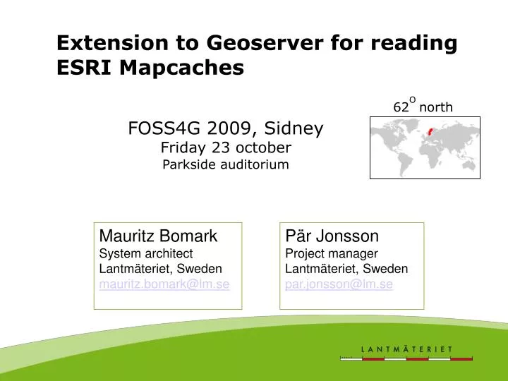 extension to geoserver for reading esri mapcaches