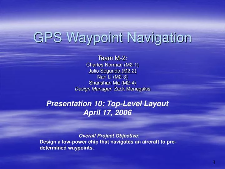 gps waypoint navigation