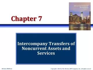 Intercompany Transfers of Noncurrent Assets and Services