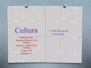 cultura