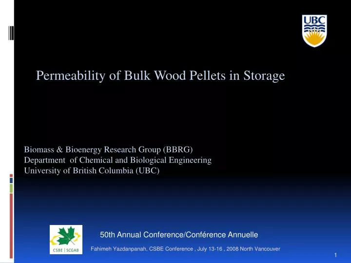 permeability of bulk wood pellets in storage