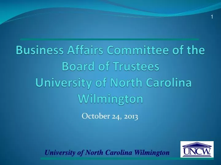 business affairs committee of the board of trustees university of north carolina wilmington