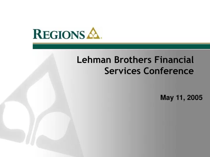lehman brothers financial services conference