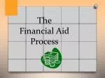The Financial Aid Process - slide 1
