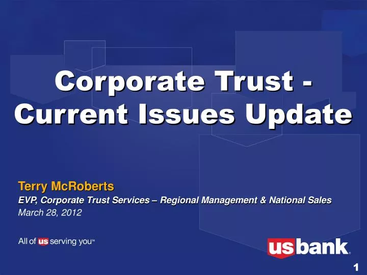 corporate trust current issues update