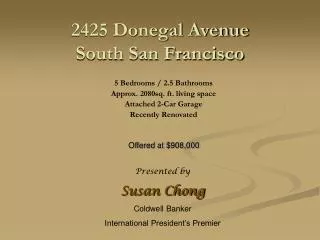 2425 Donegal Avenue South San Francisco