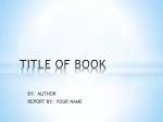 TITLE OF BOOK - slide 1