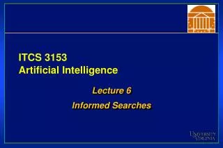 ITCS 3153 Artificial Intelligence