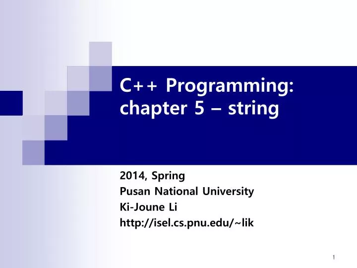 c programming chapter 5 string