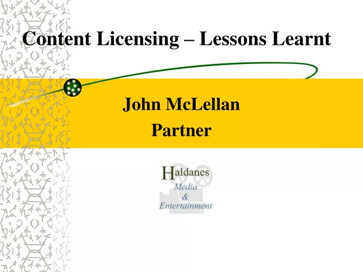 content licensing lessons learnt