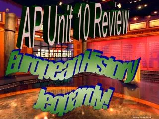 AP Unit 10 Review