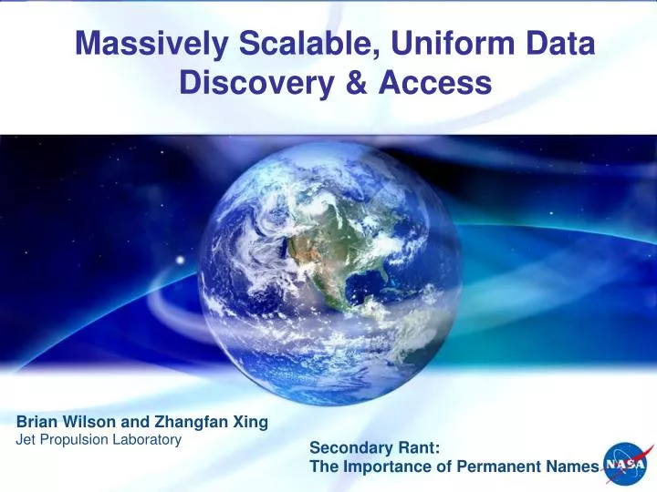 massively scalable uniform data discovery access