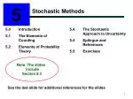 Stochastic Methods - slide 1