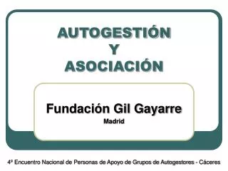 autogesti n y asociaci n