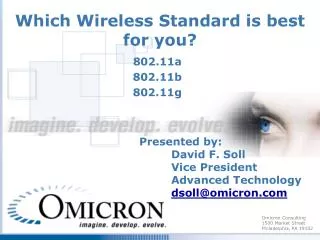 Which Wireless Standard is best for you?